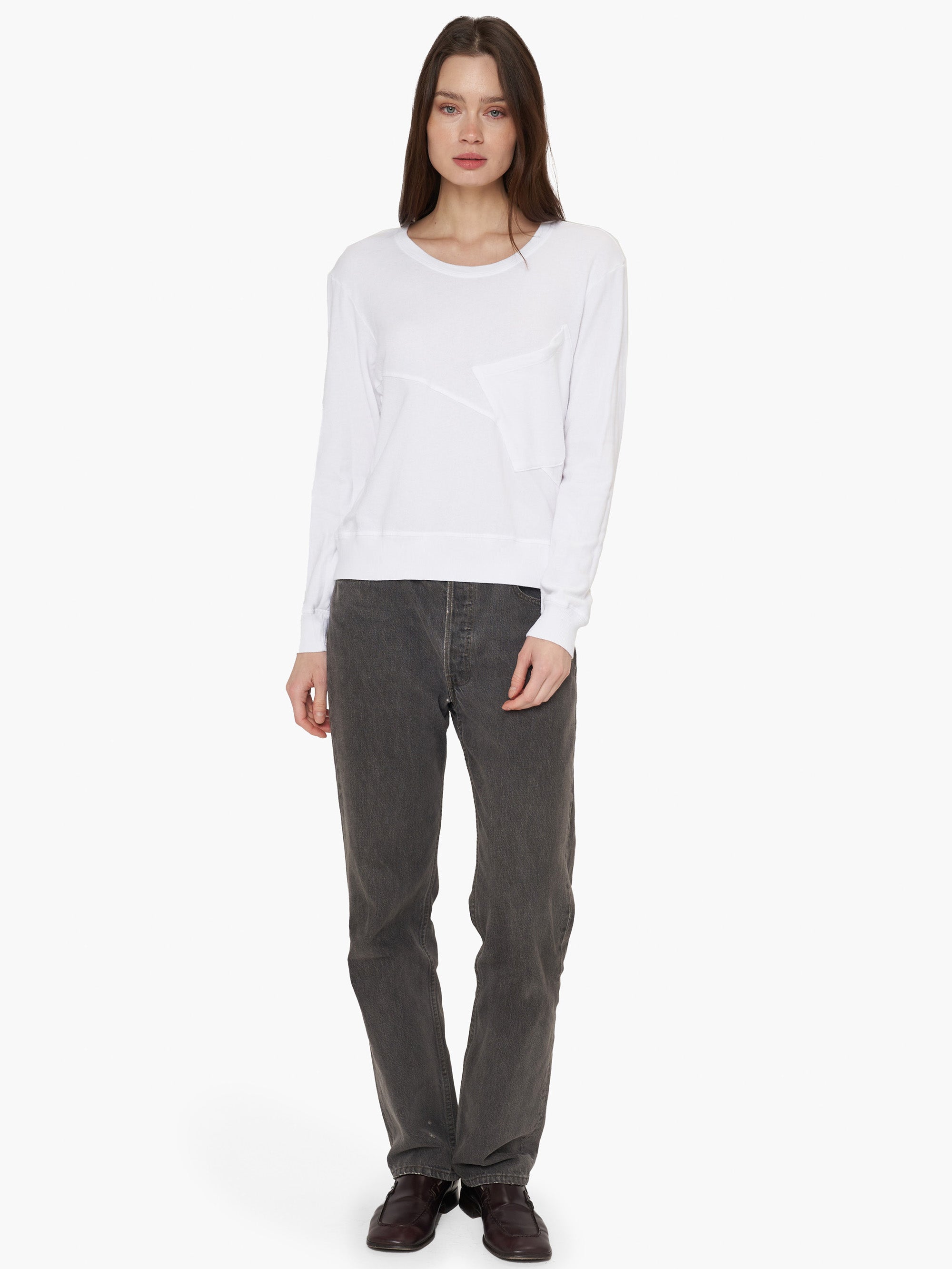 Seamed Pocket Sweatshirt