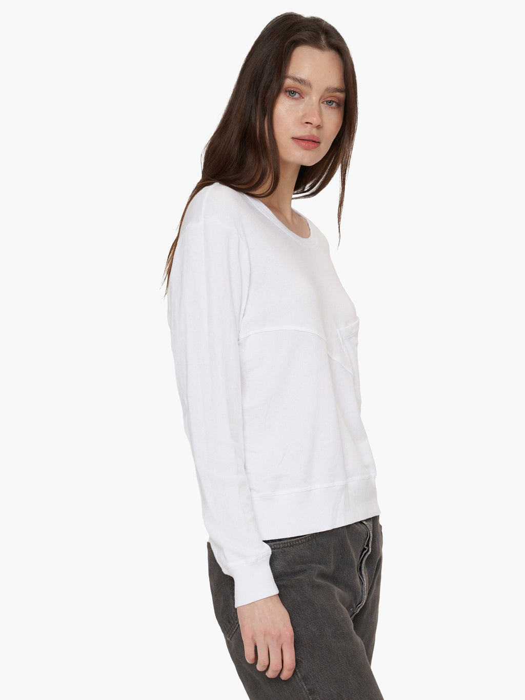 Seamed Pocket Sweatshirt