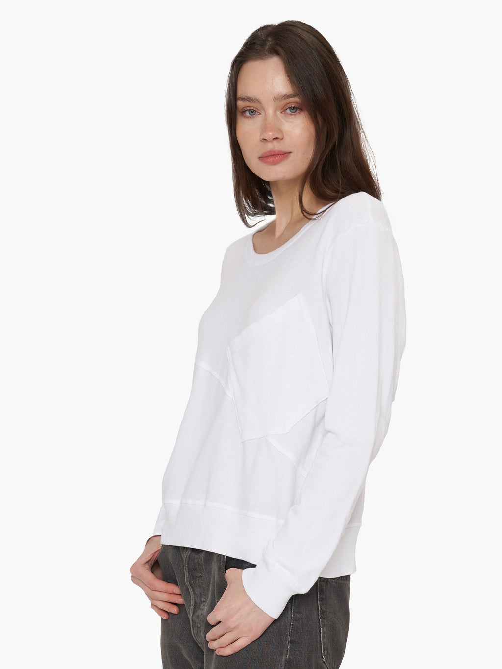 Seamed Pocket Sweatshirt