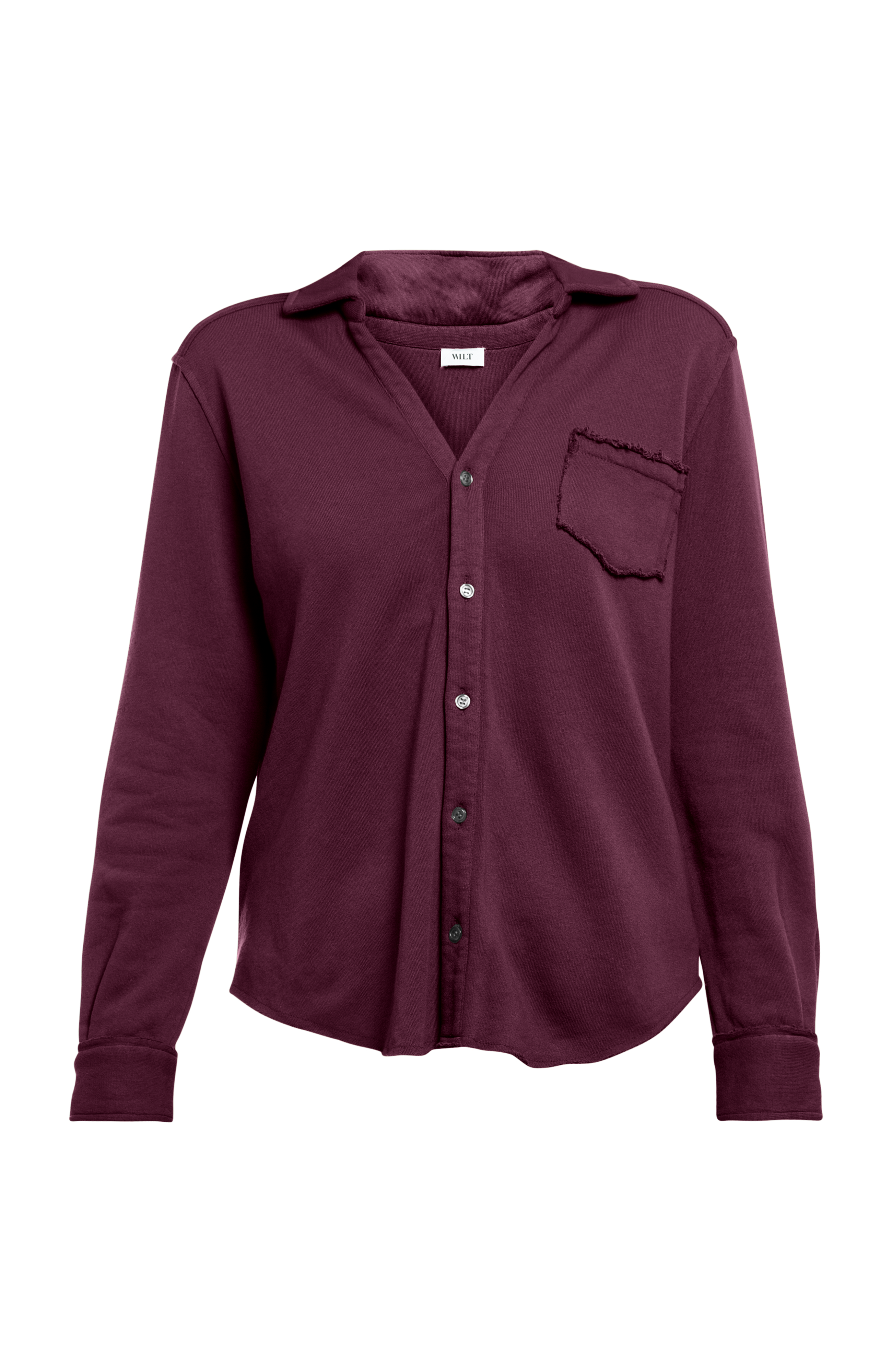 Button Front Sweatshirt