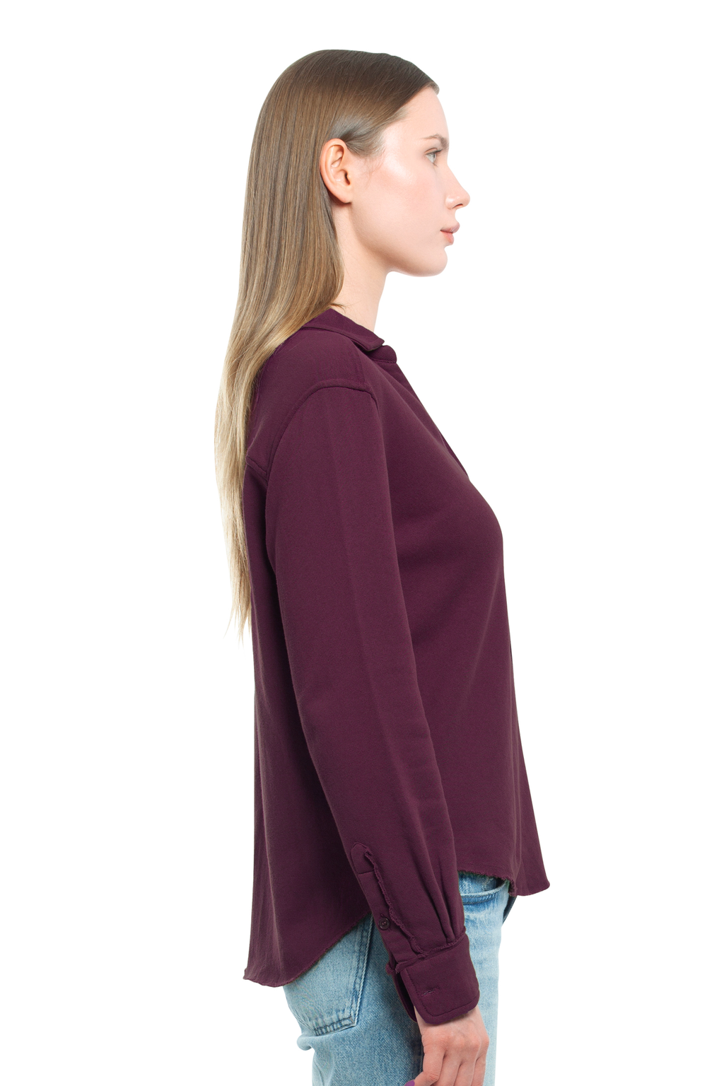 Button Front Sweatshirt