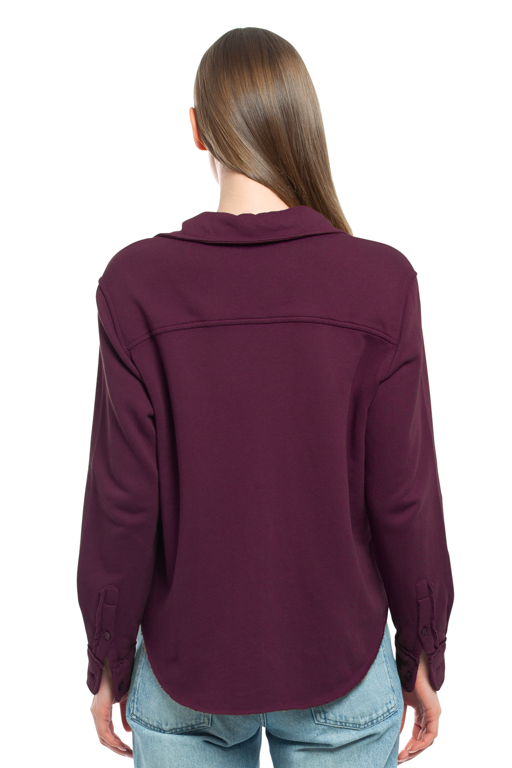 Button Front Sweatshirt