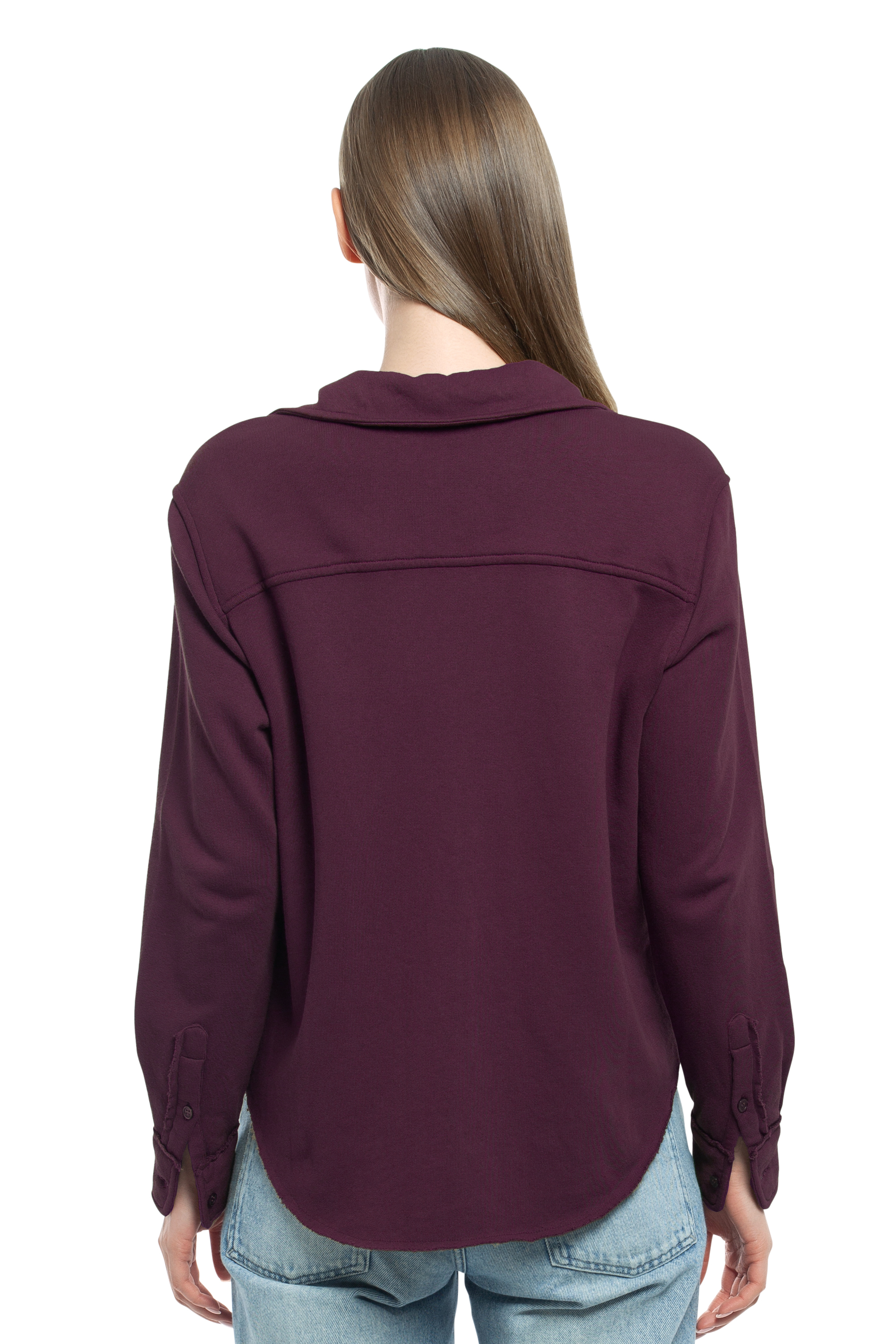 Button Front Sweatshirt