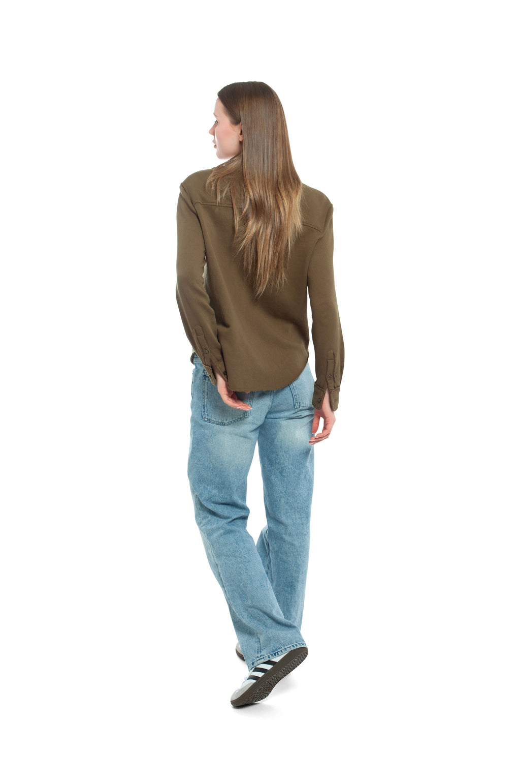 Button Front Sweatshirt
