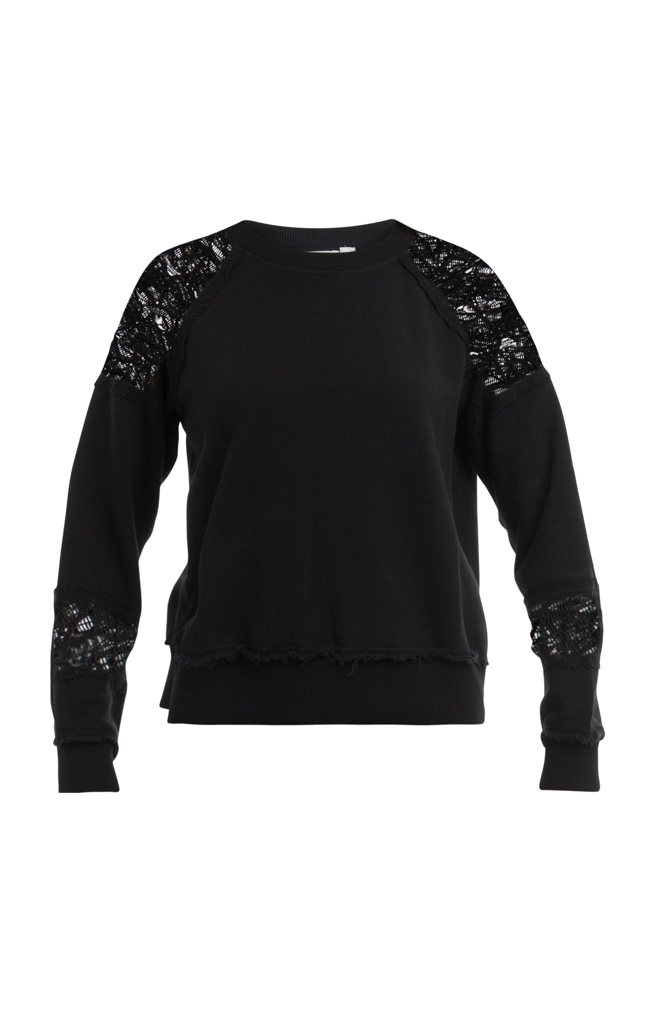 Sweatshirt with Lace Details