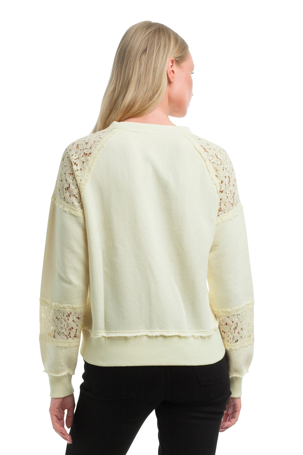 Sweatshirt with Lace Details