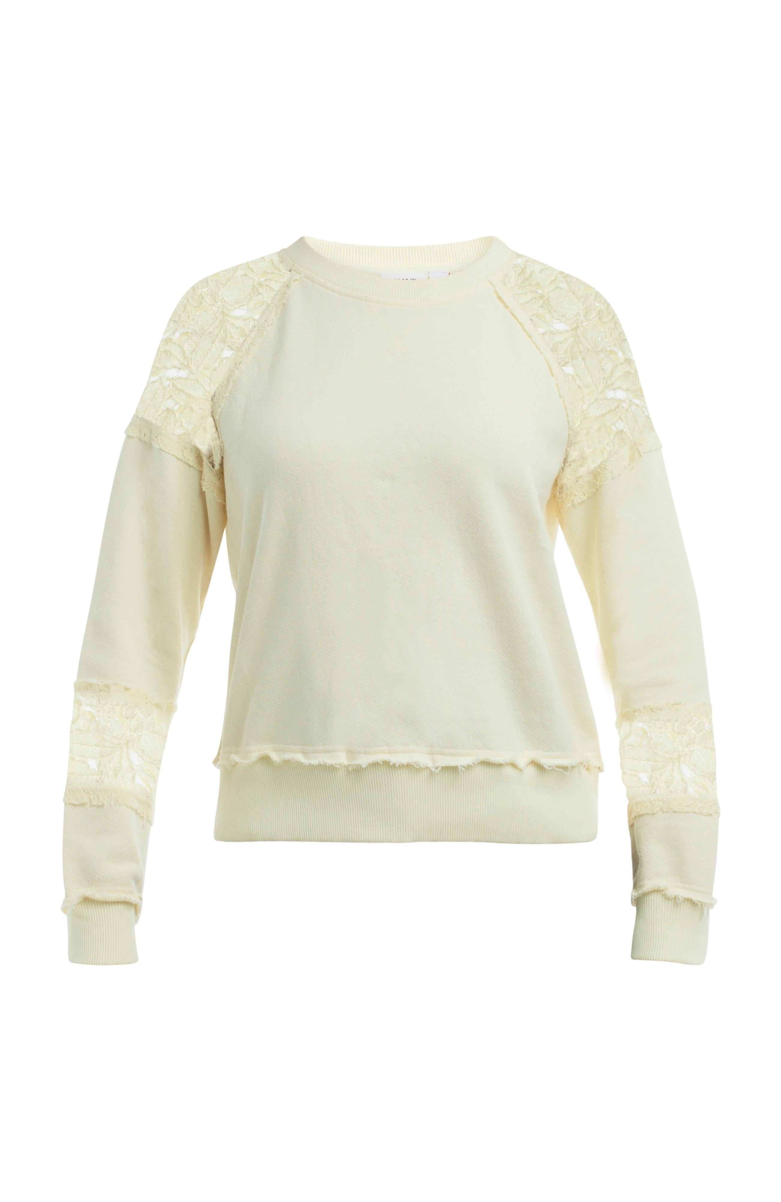 Sweatshirt with Lace Details