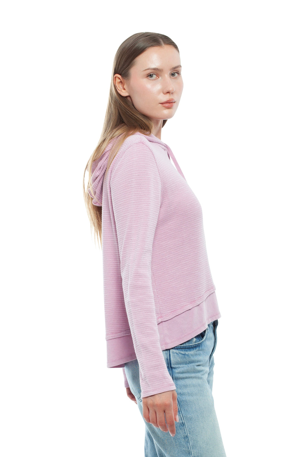 Long Sleeve Double Peplum Hoodie