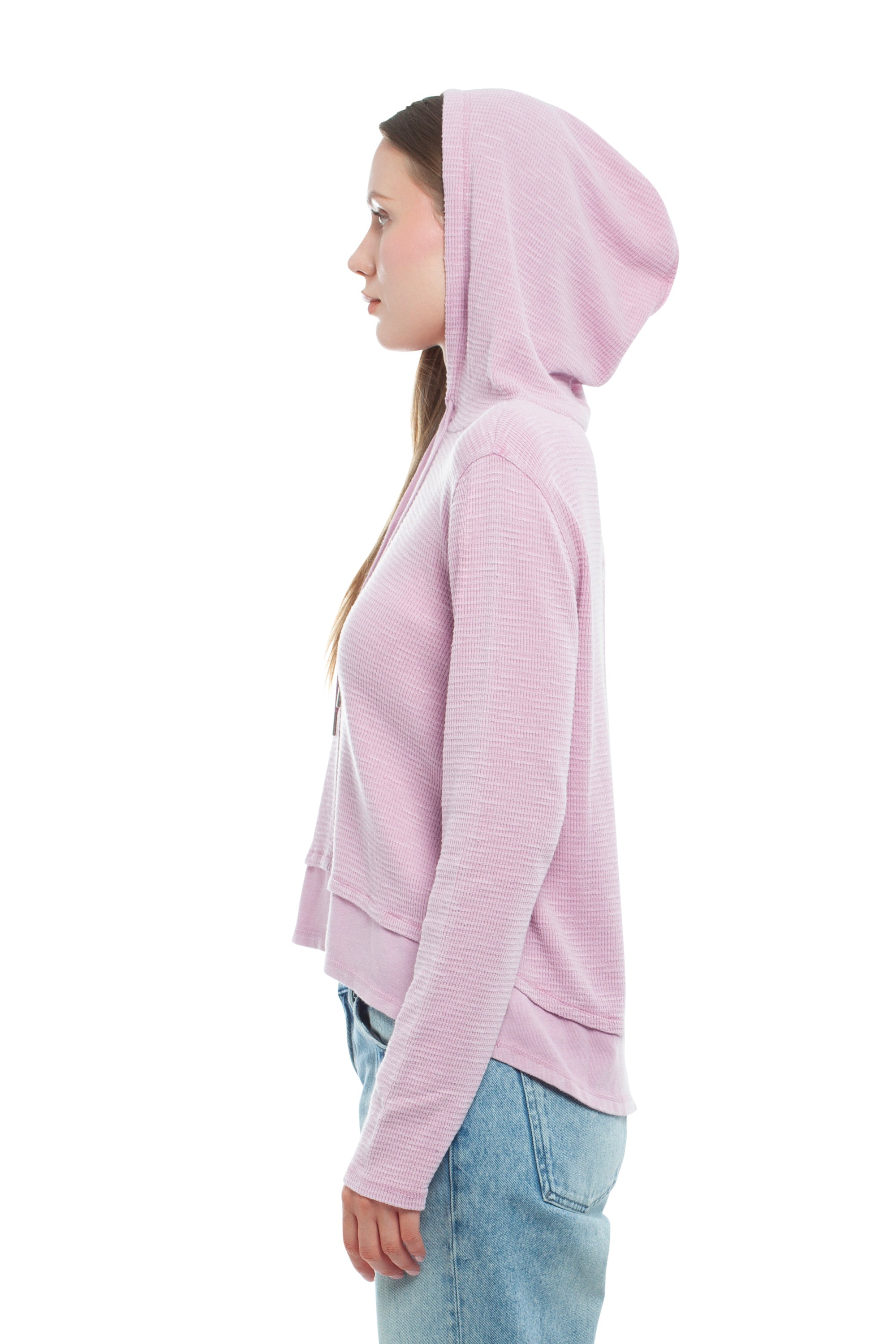 Long Sleeve Double Peplum Hoodie
