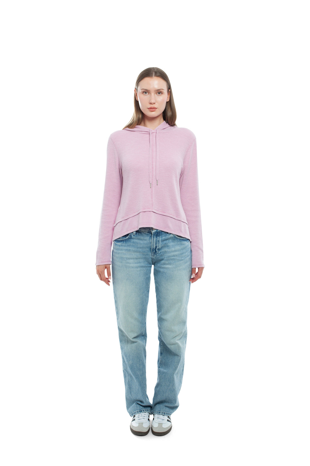 Long Sleeve Double Peplum Hoodie