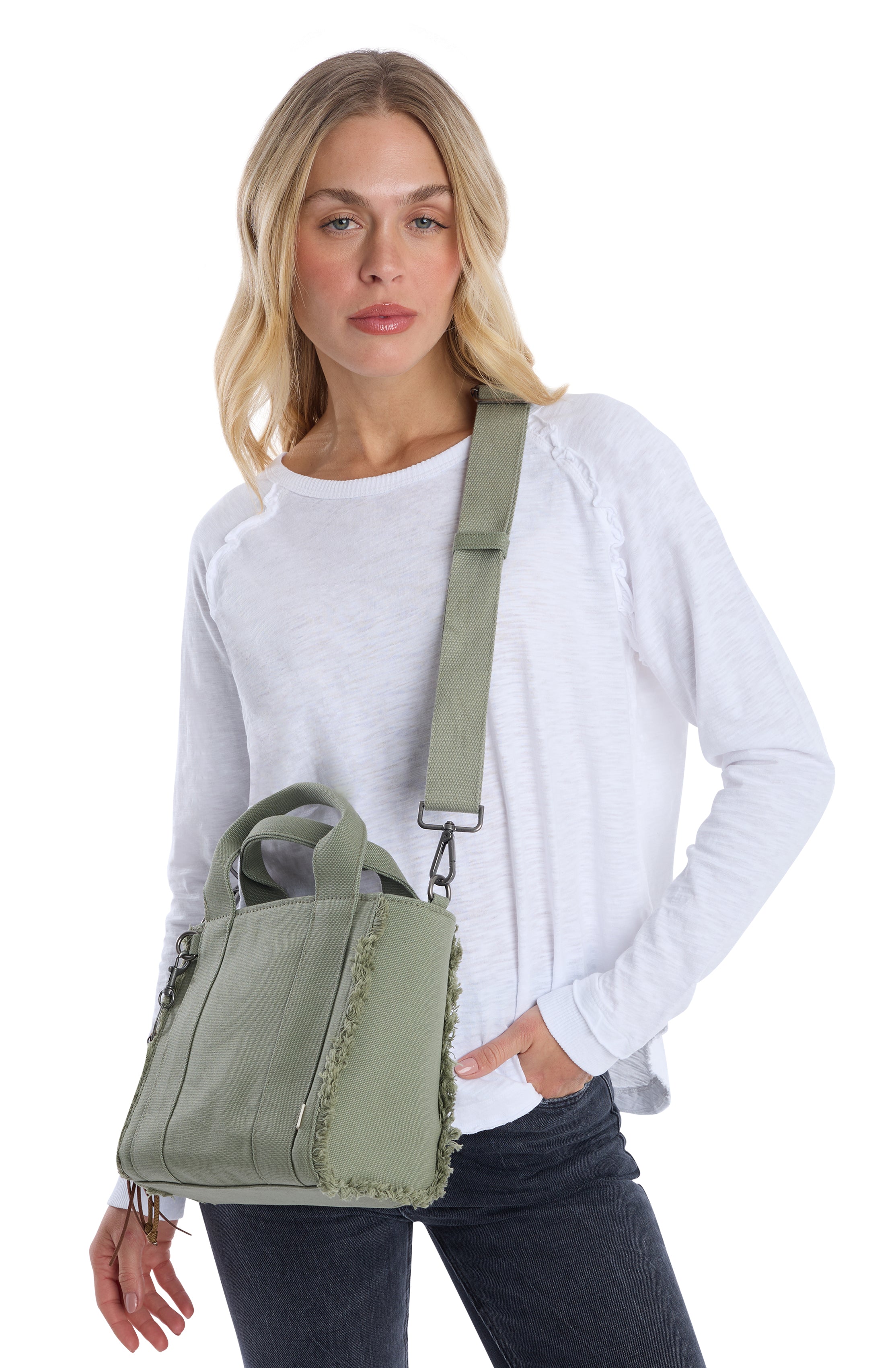 Selma Frayed Mini Tote